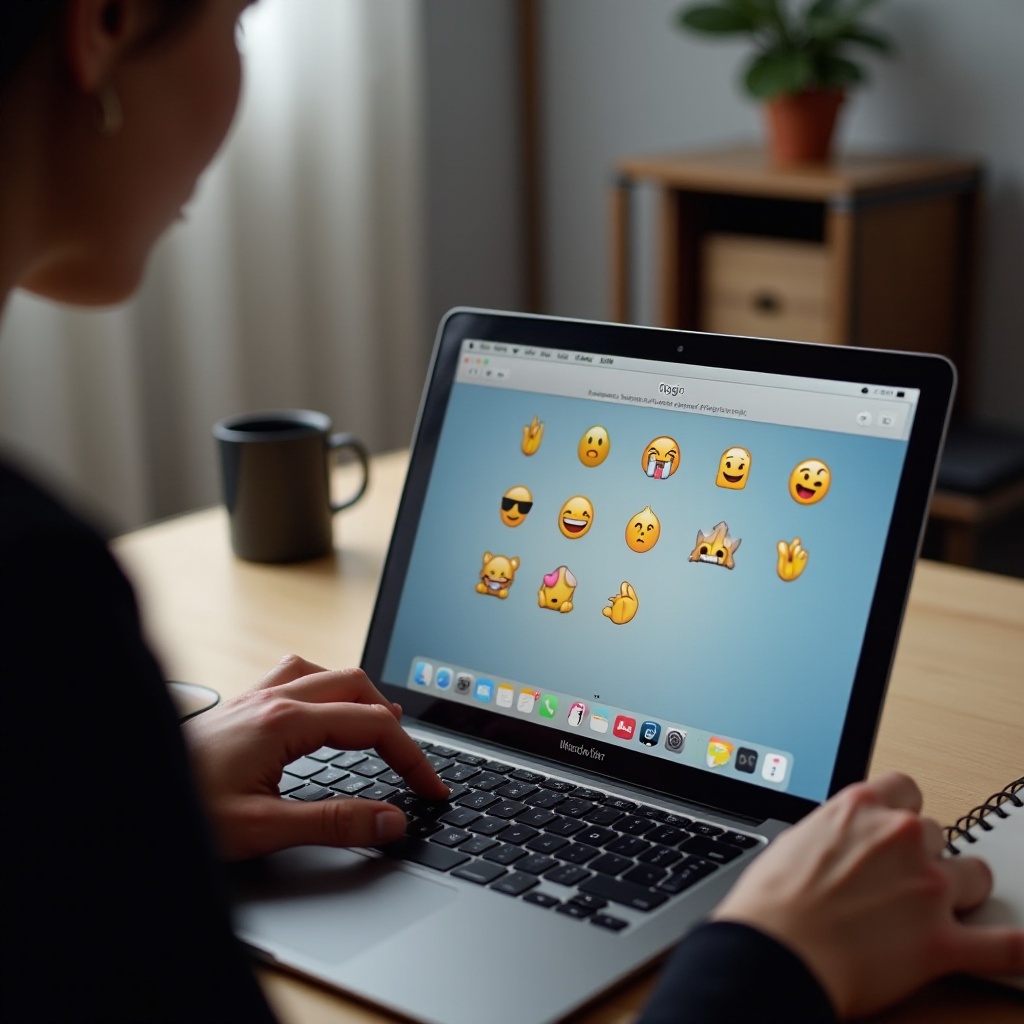 how to get emojis on macbook air