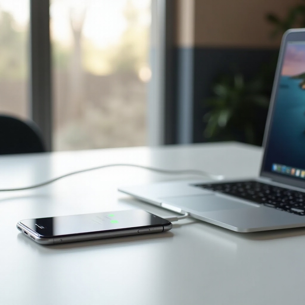 iphone charging but not connecting to mac